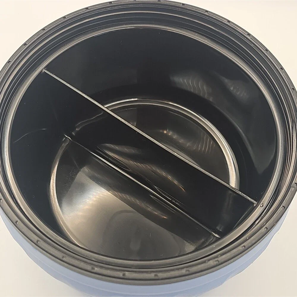 Aladdin Insulated Food Container W/Lid & Carrying Handle Divided Bowl Micro Ok